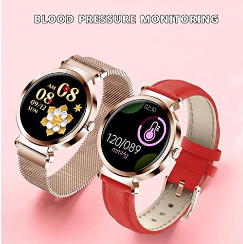 VVPONMEIQS akıllı saat Kadınlar için 1.3 Dokunmatik Ekran Smartwatch Spor Izci nabız monitörü ile Su Geçirmez IP67 Spor ızci