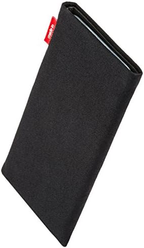 ZTE Axon 7 Premium için fitBAG Rave Siyah Özel Özel Kılıf. Ekran Temizliği için Entegre Mikrofiber Astarlı İnce Takım Elbise