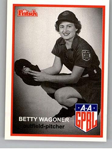 1995 AAGPBL Serisi 1 Beyzbol 212 Betty Wagoner South Bend Mavi Sox RC Çaylak Resmi Tüm Amerikan Kızlar Profesyonel Beyzbol