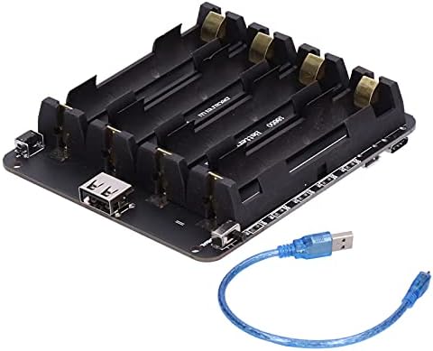 18650 Pil Tutucu Kılıf 4-Kanal mikro USB Arayüzü Pil Kutusu ile Bağlantı Hattı için Ahududu Pi 0.5 A 5-8 V