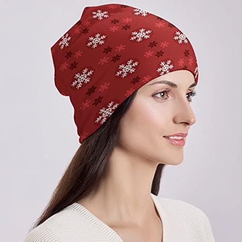 Yumuşak Uyku Kap Hafif Koşu Bere Kap 3D Baskı Noel Kardan Adam Takke Şık Kemo Şapka için erkek kadın