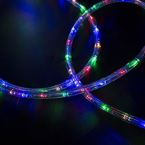 Slıverylake çok Led halat ışık ev kapalı açık Noel dekoratif parti aydınlatma ışıkları 15 M 50FT (Renkli)