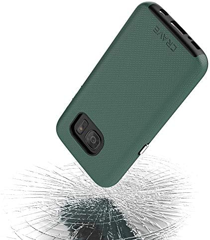 Samsung S7 Kılıfı için Çift Koruma İstemek, Darbeye Dayanıklı Koruma Samsung Galaxy S7 için Çift Katmanlı Kılıf-Orman Yeşili