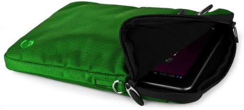 VanGoddy Hydei Çıkarılabilir Askılı 10,5 inç Tabletlere kadar Taşıma Çantası Kılıfı-Yeşil / Siyah