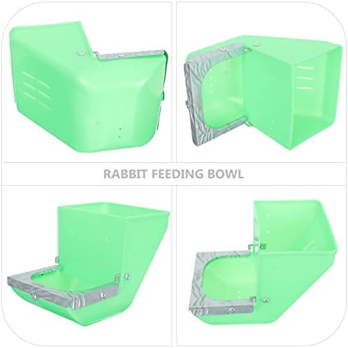 Happyyamı 4 Pcs Tavşan Saman Besleyici Bunny Gıda Dağıtıcı Çim Bin Küçük Hayvanlar mama besleyici Kase için Kobay Chinchilla