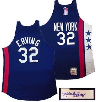 İmzalı Julius Dr. J. Erving Nets Forması-İmzalı NBA Formaları