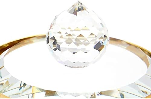 Depolama, Mücevher, Banyo, Şifoniyer için Kapaklı 3 Paket Küçük Cam Kristal Kavanoz (2,35 x 3,3 inç)