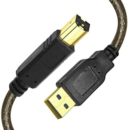 Yazıcı Kablosu 15FT USB 2.0 Yazıcı Tarayıcı Kablosu Yüksek Hızlı A Erkek B Erkek Kablosu için HP, Canon, Epson, Dell, Samsung