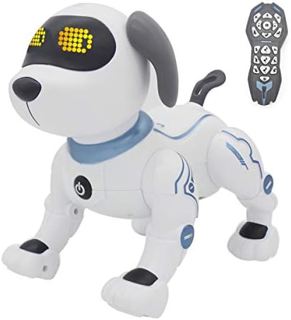 fisca Uzaktan Kumanda Köpek, RC Robotik Dublör Köpek Ses Kontrol Oyuncaklar Amuda Push-up Elektronik Evcil Dans Programlanabilir