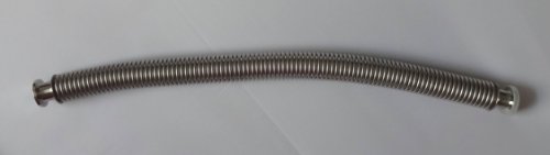 Körüklü Hortum Metal Kf-16, 19 Uzunluk, Vakum Bağlantısı, Paslanmaz Çelik