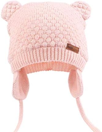 Duoyeree çocuklar bebek şapka yumuşak sıcak kablo örgü bere yürümeye başlayan çocuk kız sonbahar kış şapka