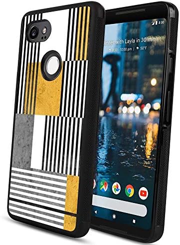 Çizgi Tasarımı Google Piksel 2 XL telefon kılıfı Siyah TPU Kauçuk Koruyucu Cep telefonu kılıfı için Google Piksel 2 XL ile