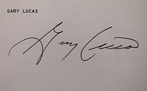 Gary Lucas Padres Expos Angels İmzalı 3x5 İmzalı İndeks Kartı JSA 17D-MLB Kesim İmzaları