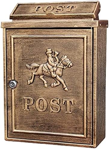 XKUN Duvara Monte Posta Kutusu Posta Kutusu Metal Posta Kutusu mobilyalı Açık Kilitlenebilir Açık posta kutusu