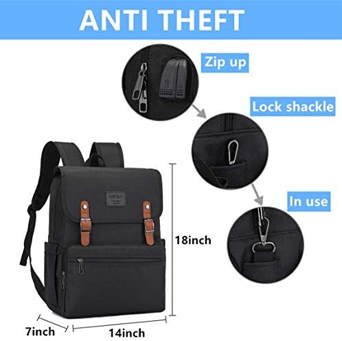 Anti Hırsızlık Laptop Sırt Çantası Erkek Kadın Bağbozumu Sırt Çantası Gizli Sakli Konusmalar Okul Kolej Sırt Çantaları USB