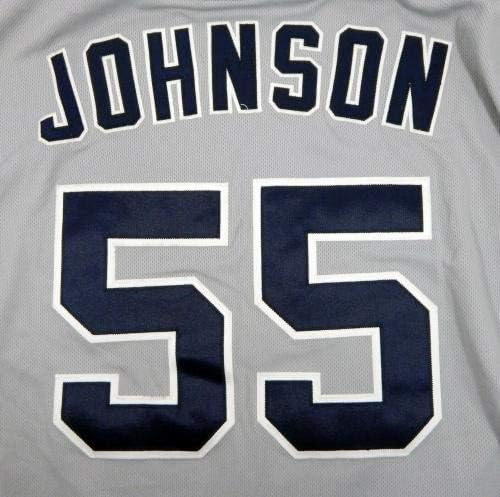 2015 San Diego Padres Josh Johnson 55 Oyunu Yayınlandı Gri Jersey SDP0562-Oyun Kullanılmış MLB Formaları