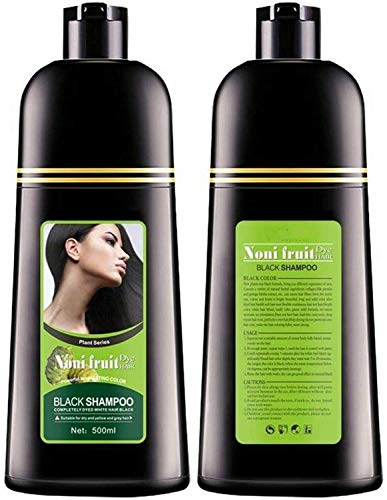 Anshka En İyi Organik Doğal Hızlı Saç Boyası Bitki Siyah Şampuan, Siyah Saç Şampuanı, Koyulaştırıcı Şampuan, Saç Büyüme Şampuanı,