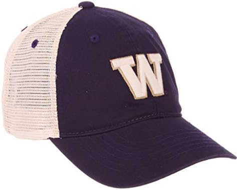 Washington Huskies ' W ' Yumuşak Örgü Üniversitesi Mor Beyaz Üst Erkek / Bayan Ayarlanabilir Beyzbol Şapkası / Şapka