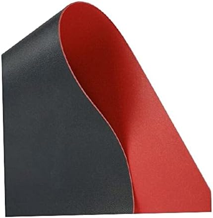 Siyah / Kırmızı Koruyucu Kaymaz Çok Fonksiyonlu Çift Taraflı masa pedi Mat PU Deri masa Örtüsü 23.6x11.8 inç / 6030 cm