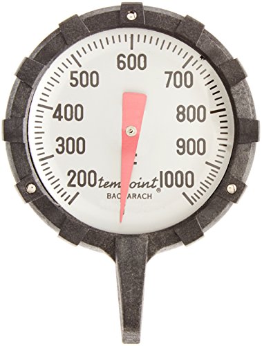 Bacharach Fyrite 0012-7014 Sıcaklık Kadranı Termometresi, 6 Gövde Uzunluğu, 200 ° F ila 1000°F