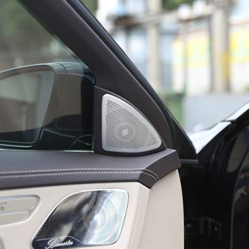 Alüminyum Alaşım Araç İç Kapı Ses Hoparlör Kapak Trim 2 adet ıçin Mercedes Benz S Class W222 2014-2019