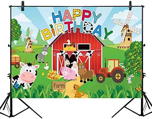 Çiftlik Zemin Çiftlik Hayvanları Tema Dekorasyon Çocuklar için Doğum Günü Parti Malzemeleri Çiftlik Kırmızı Ahır Zemin Çiftlik