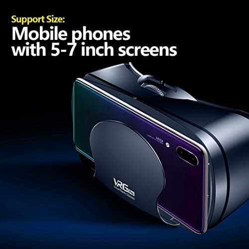 3D Sanal Gerçeklik Gözlükleri VR Cep Telefonları için 3D Gözlükler Filmler ve Oyunlar Blu-ray Sürümü iOS,Android için VR Gözlükleri