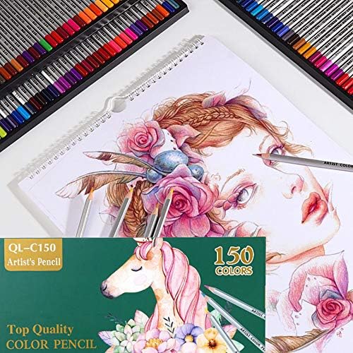 Yetişkinler için renkli Kalemler-150 renkli kalemler Set Profesyonel Sanat Çizim Sanatçı Boyama Kalemler, Kalemtıraş