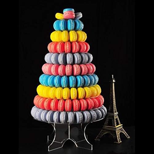 FAKEME 10 Katmanlı Macaron Ekran Macaron Standı Tutucu için Fransız Macarons Kek