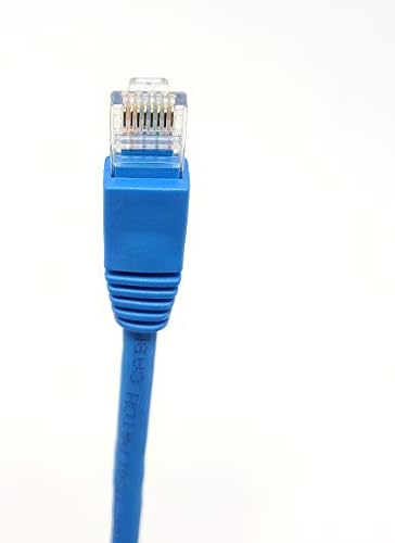 Mikro Konnektörler 7ft Cat6A UTP Ethernet Yama 24AWG Kablosu (Mavi, 5 Paket)