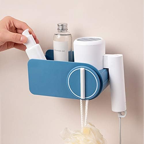 JYDQM Saç Kurutma Makinesi Raf Ücretsiz Delme Tuvalet Banyo Tuvalet Saç Kurutma Makinesi Raf Duvara Monte Depolama Raf duvar