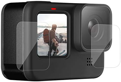 GoPro9 Git Pro 9 Ekran Koruyucu, Temperli Cam Ekran Koruyucu + Temperli Cam Lens Koruyucu + Temperli Cam Küçük Ön Ekran Koruyucu