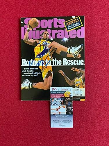 1999, Dennis Rodman, İmzalı (JSA) Sports Illustrated Dergisi (Etiketsiz) - İmzalı NBA Dergileri