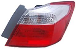 Kuyruk lambası Düzeneği - Soğutma Doğrudan Uyumlu / 13-15 Honda Accord için Yedek-Sedan EX / LX / Spor-LED Olmayan, Gövde Üzerinde,