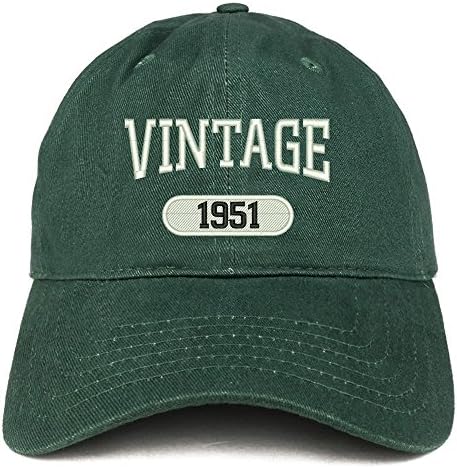 Trendy Giyim Mağazası Vintage 1951 İşlemeli 71. Doğum Günü Rahat Uydurma Pamuklu Kap
