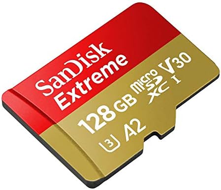 SanDisk 128GB Micro SDXC Extreme Hafıza Kartı, GoPro Hero 7 Siyah, Gümüş, Hero7 Beyaz UHS - 1 U3 A2 ile (1) Stromboli (TM)