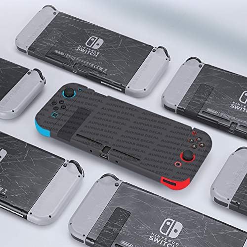 Auphar Oyunları Cilt Çıkartması için Nintendo Anahtarı, dayanıklı Kapak Anti-Scratch Sticker Mat Wrap Vinil Koruyucu Tam Set