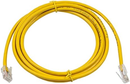 Buhbo 15 ft CAT 5E UTP Ethernet Ağı Önyüklenmemiş Yama Kablosu, Sarı