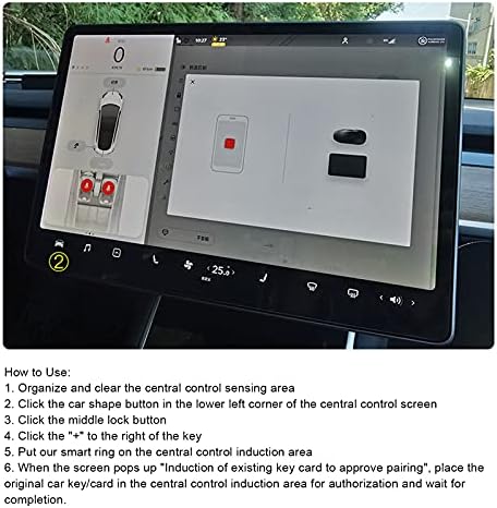 Karbon Tesla Anahtar-Akıllı Anahtarlık, Kutu Değiştirme ile Karbon Fiber Araba Akıllı Parmak Anahtarlık Model 3 / X/S/Y Tüm