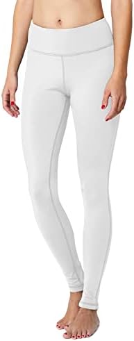 BALEAF kadın polar astarlı kış tayt yüksek belli termal sıcak Yoga pantolon cepler ile