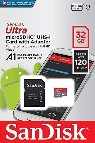 Ultra 32 GB microSDHC Sony Xperia C5 Ultra E5506 için Çalışır Artı SanFlash ve SanDisk tarafından Doğrulanmış (A1/C10/U1/8
