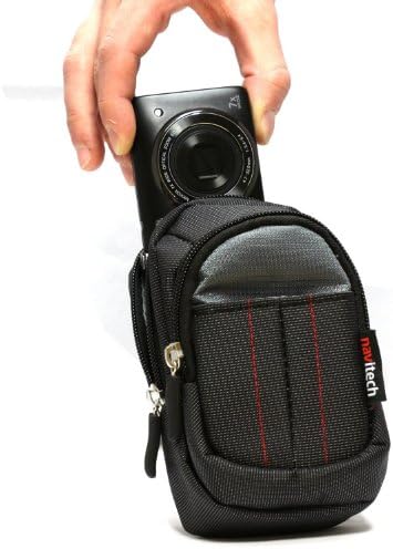 Navitech Siyah Dijital Kamera Kılıfı Çanta Canon IXUS 285 ile Uyumlu