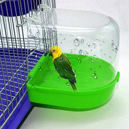 HXR Pet Kuş Papağan Şeffaf Banyo Küvet Küvet Duş Kutusu Asılı Kafes Dekor Banyo Küvet Küvet Duş Kutusu Asılı Kafes Dekor Kuş