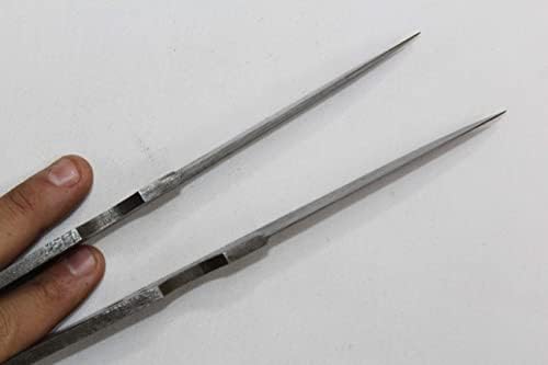 Rajasthan Taşlar Boş bıçak 2 set El Dövme şam çelik 8.5 inç bıçak Bir 180