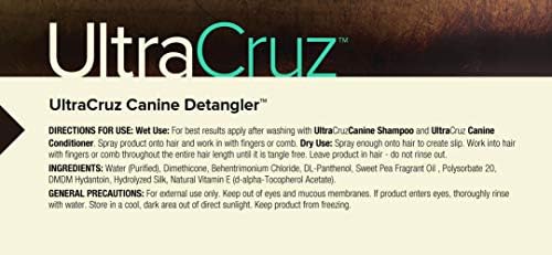 UltraCruz Köpek İlaçlı Köpek Şampuanı ve Saç Kremi Paketi, Her Biri 16 oz Detangler ile 32 oz