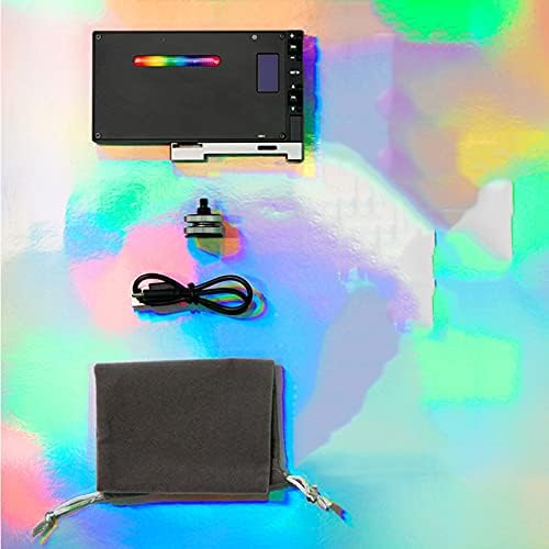 RGB Video ışığı, 360° Tam Renkli Kamera ışığı Ayarlanabilir Tripod Standı ile şarj edilebilir Led fotoğraf ışıkları Fotoğraf
