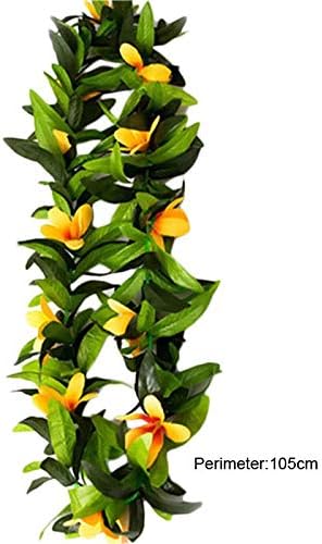 Kesio Yapay Çelenk (3 Parça) Hawaii Dekorasyon Parti Malzemeleri Çelenk Kelebek Orkide Yaprak Çelenk Rattan Yüzük Süsler Şapkalar