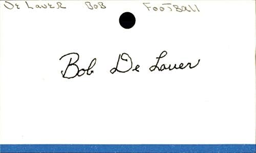 Bob DeLauer İmzalı İndeks Kartı 3x5 İmzalı ' 45-45 Rams USC D: 2002 69026-NFL Kesim İmzaları