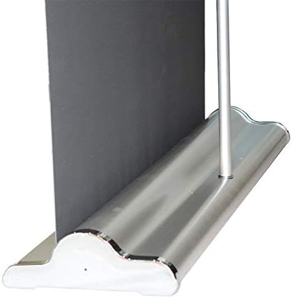 Deluxe Adım Retractabel Roll Up Banner Standı 36x80-92 Fuar Ekran Burcu Tutucu Gümüş (Sadece Stand)