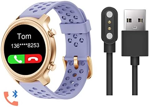 Bluetooth Çağrı Smartwatch Menekşe ve Şarj